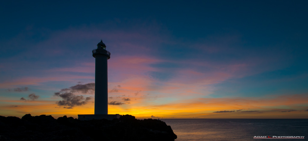Cape Zanpa lighthouse Okinawa Japan